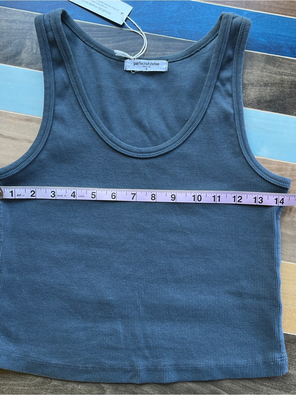 perfectwhitetee blondie ribbed tank top - Picture 4 of 5
